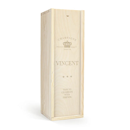 Personalized Wooden Christmas Wine Box