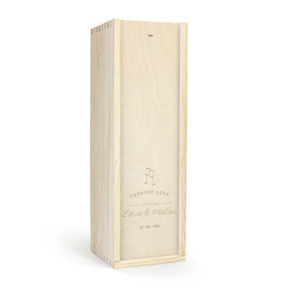 Personalized Wooden Christmas Wine Box