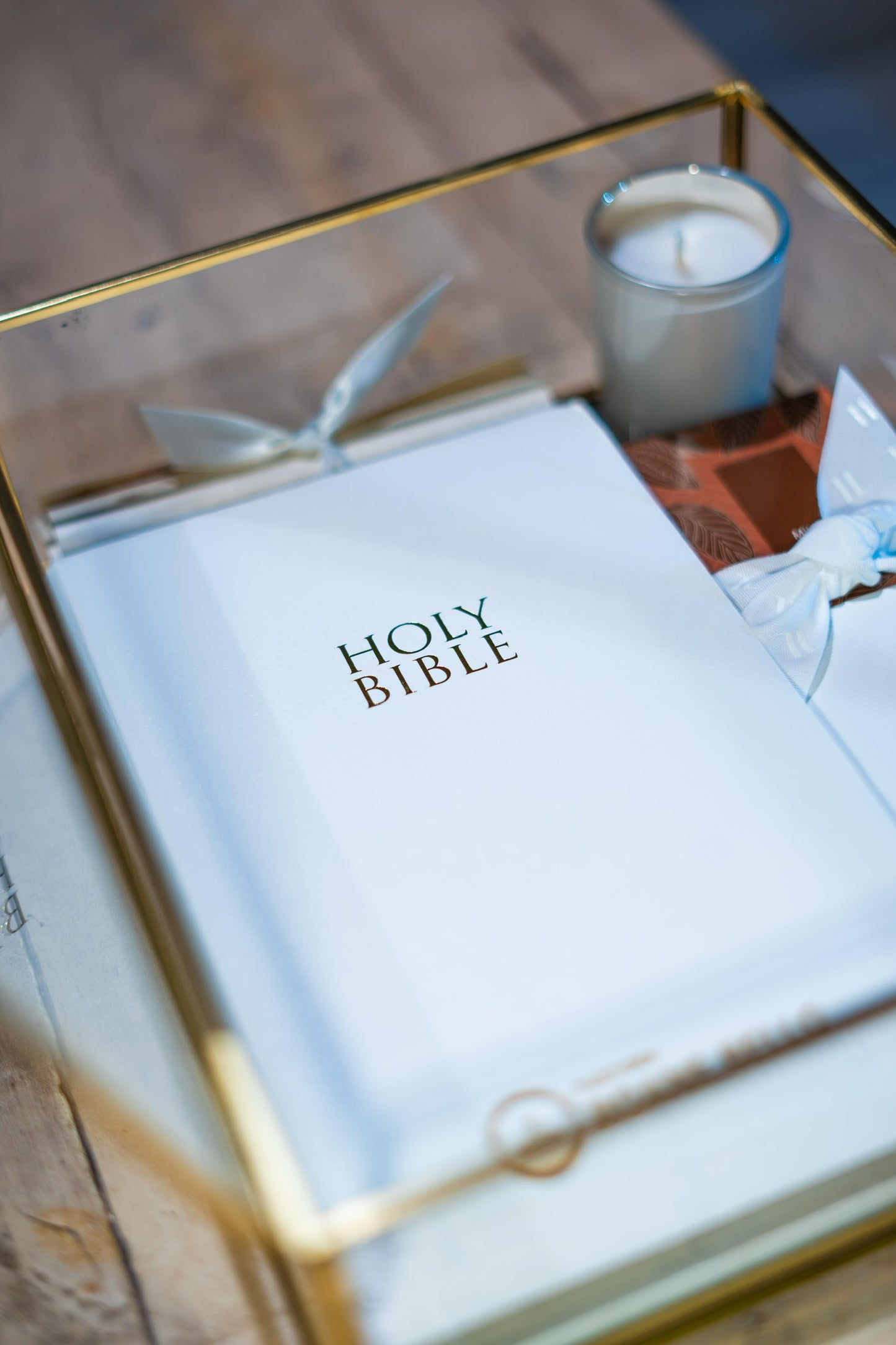 Personalized Invitation in the Shape of a Bible with Guest's Name